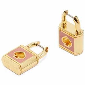Kate Spade ♠️ Lock Hoop Earrings